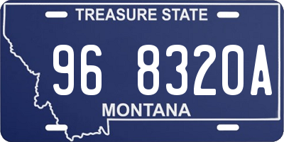 MT license plate 968320A