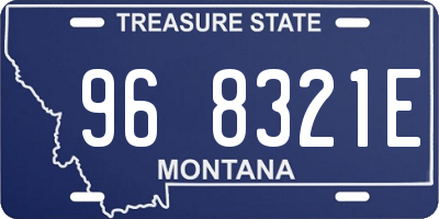 MT license plate 968321E