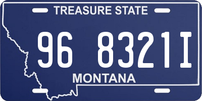 MT license plate 968321I