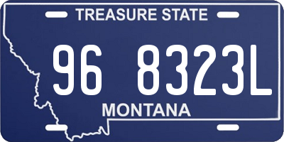 MT license plate 968323L