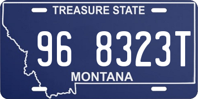 MT license plate 968323T