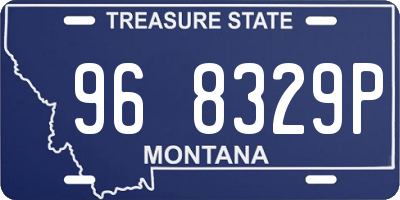 MT license plate 968329P