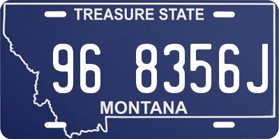 MT license plate 968356J