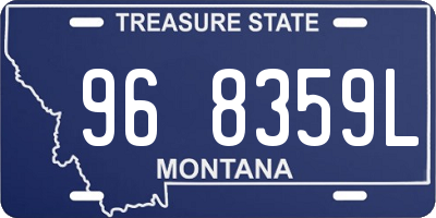 MT license plate 968359L