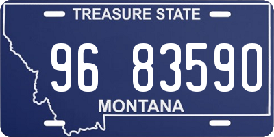 MT license plate 968359O