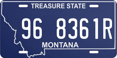 MT license plate 968361R