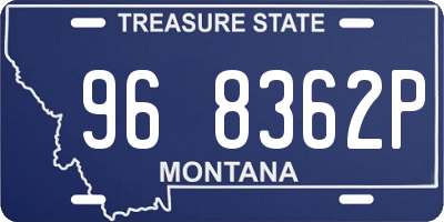 MT license plate 968362P