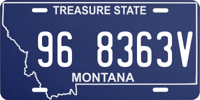 MT license plate 968363V