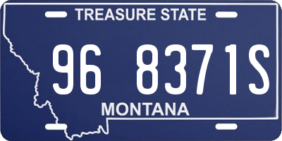 MT license plate 968371S