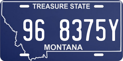 MT license plate 968375Y
