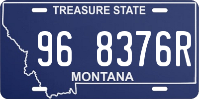MT license plate 968376R