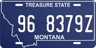 MT license plate 968379Z