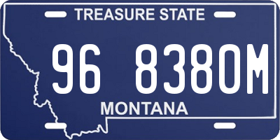 MT license plate 968380M