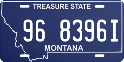 MT license plate 968396I