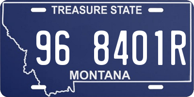MT license plate 968401R
