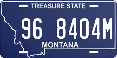 MT license plate 968404M