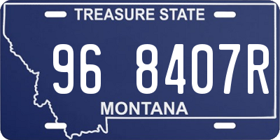 MT license plate 968407R