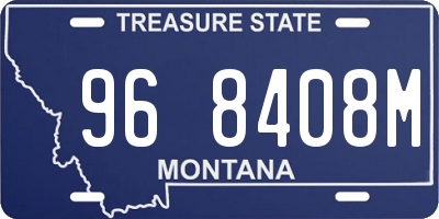 MT license plate 968408M