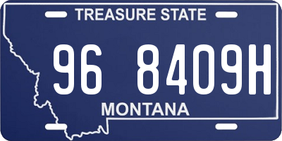 MT license plate 968409H