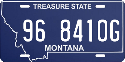 MT license plate 968410G