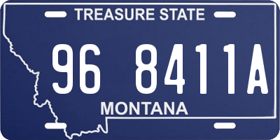 MT license plate 968411A