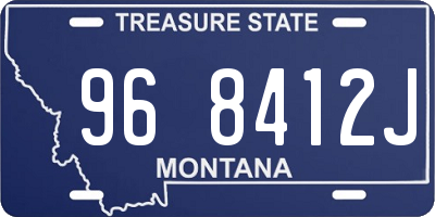 MT license plate 968412J