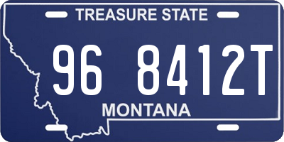 MT license plate 968412T