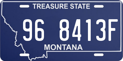 MT license plate 968413F