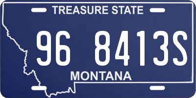 MT license plate 968413S