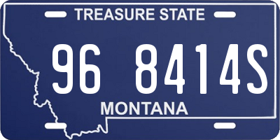MT license plate 968414S