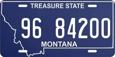 MT license plate 968420O