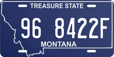 MT license plate 968422F