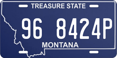 MT license plate 968424P