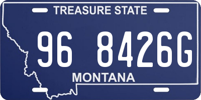 MT license plate 968426G
