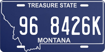 MT license plate 968426K