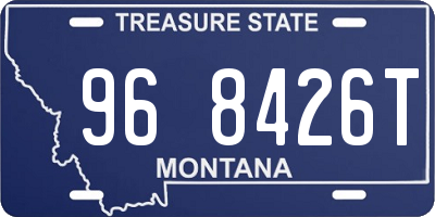 MT license plate 968426T