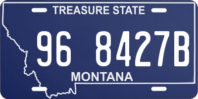 MT license plate 968427B