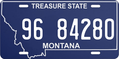 MT license plate 968428O