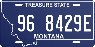 MT license plate 968429E