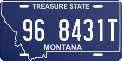 MT license plate 968431T