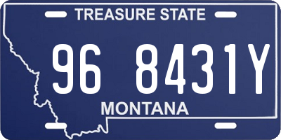 MT license plate 968431Y
