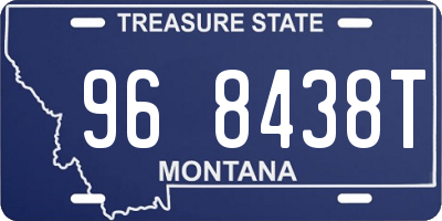 MT license plate 968438T