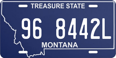 MT license plate 968442L