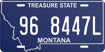 MT license plate 968447L