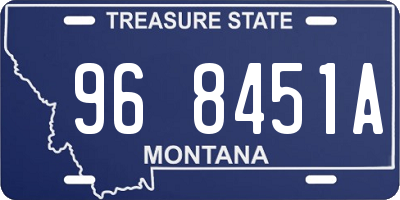 MT license plate 968451A