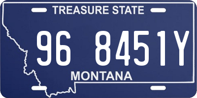 MT license plate 968451Y
