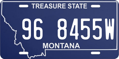 MT license plate 968455W