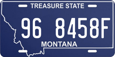 MT license plate 968458F