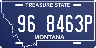 MT license plate 968463P