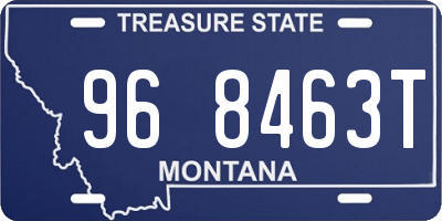 MT license plate 968463T